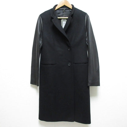 オールセインツ SIDNEY LEA ウールカシミヤレザーコート