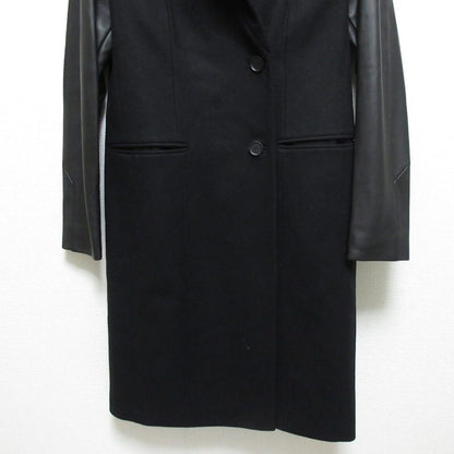 オールセインツ SIDNEY LEA ウールカシミヤレザーコート