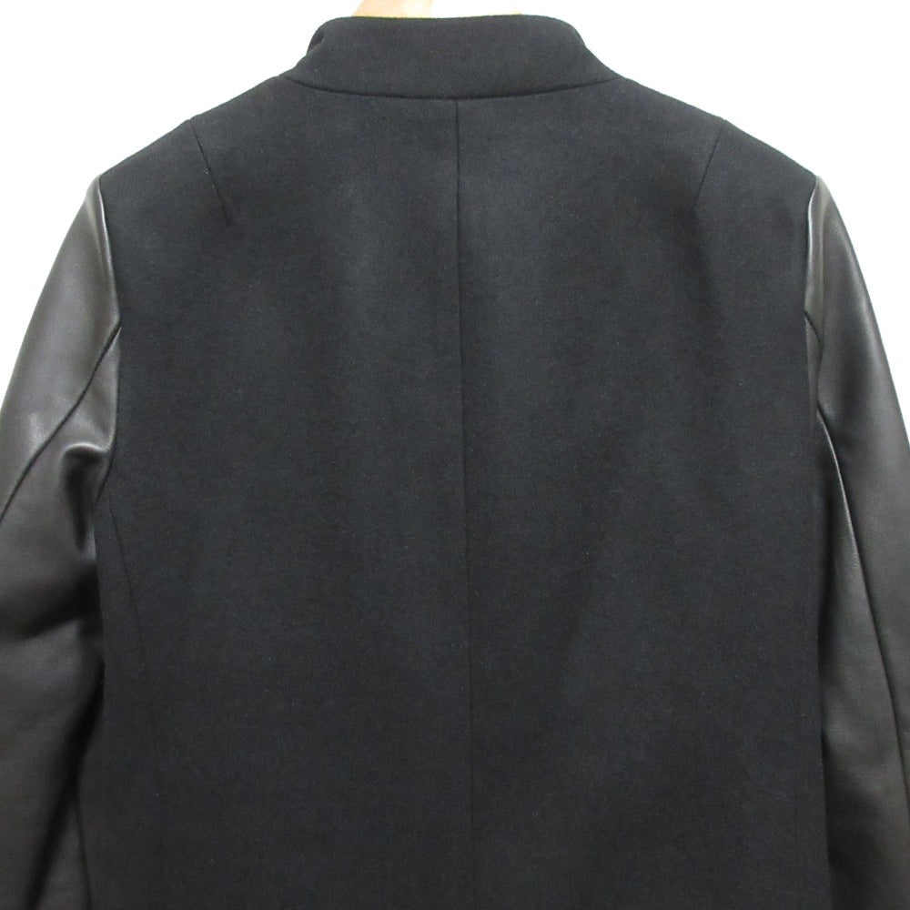 オールセインツ SIDNEY LEA ウールカシミヤレザーコート