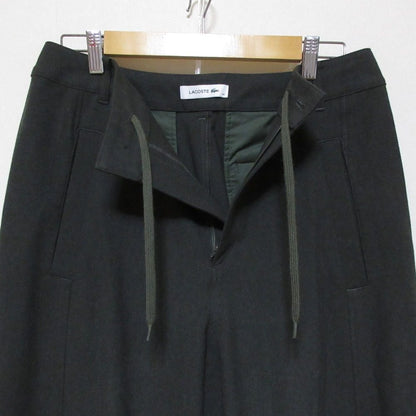 ラコステ ストレッチツイルワイドパンツ