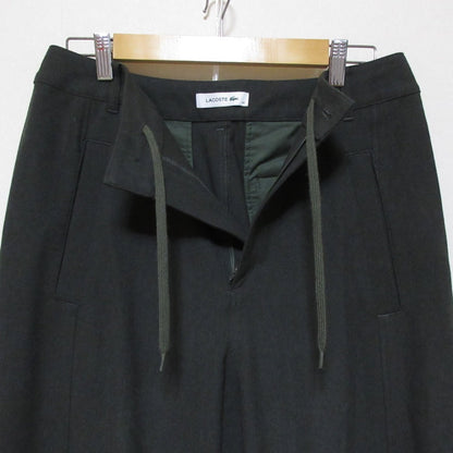 ラコステ ストレッチツイルワイドパンツ