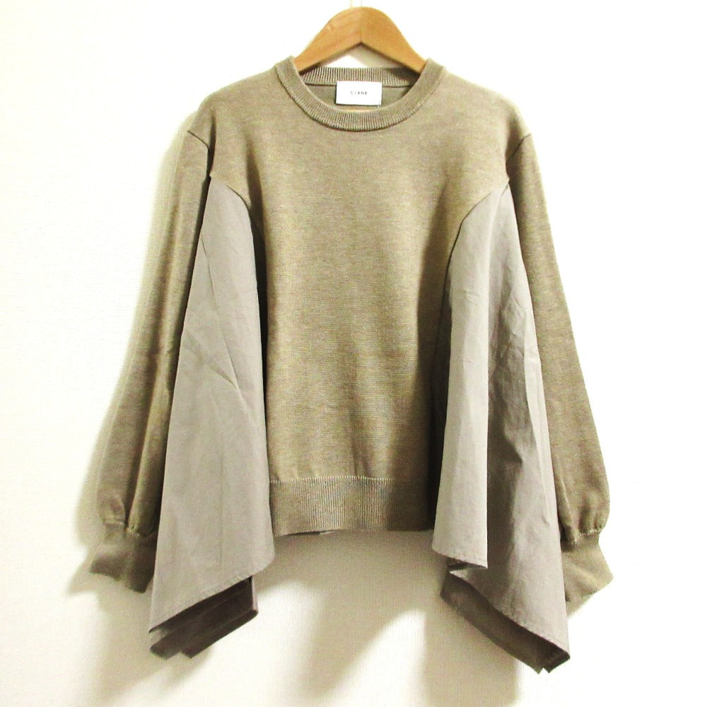 クラネ PANEL FLARE KNIT ニットトップス