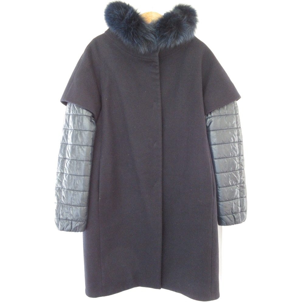 ヘルノ ウールレイヤードダウンコート