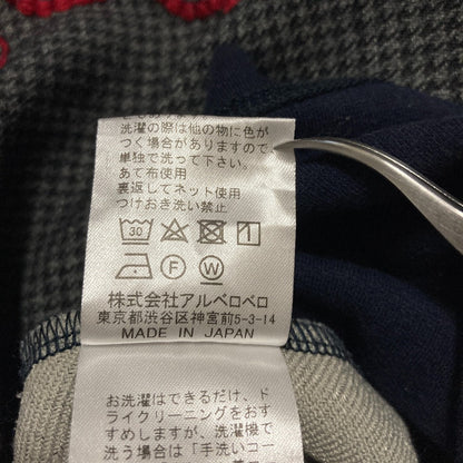 オレボレブラ アルベロベロ 刺繍千鳥格柄トップス
