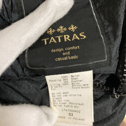 タトラス CLELIA ダウンコート ファー付フーディ リバーシブル