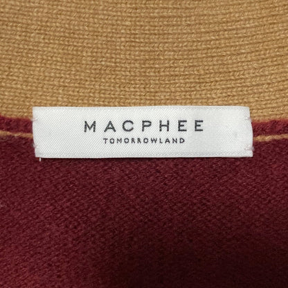 マカフィー NZ LAMB Vネックカーディガンニット