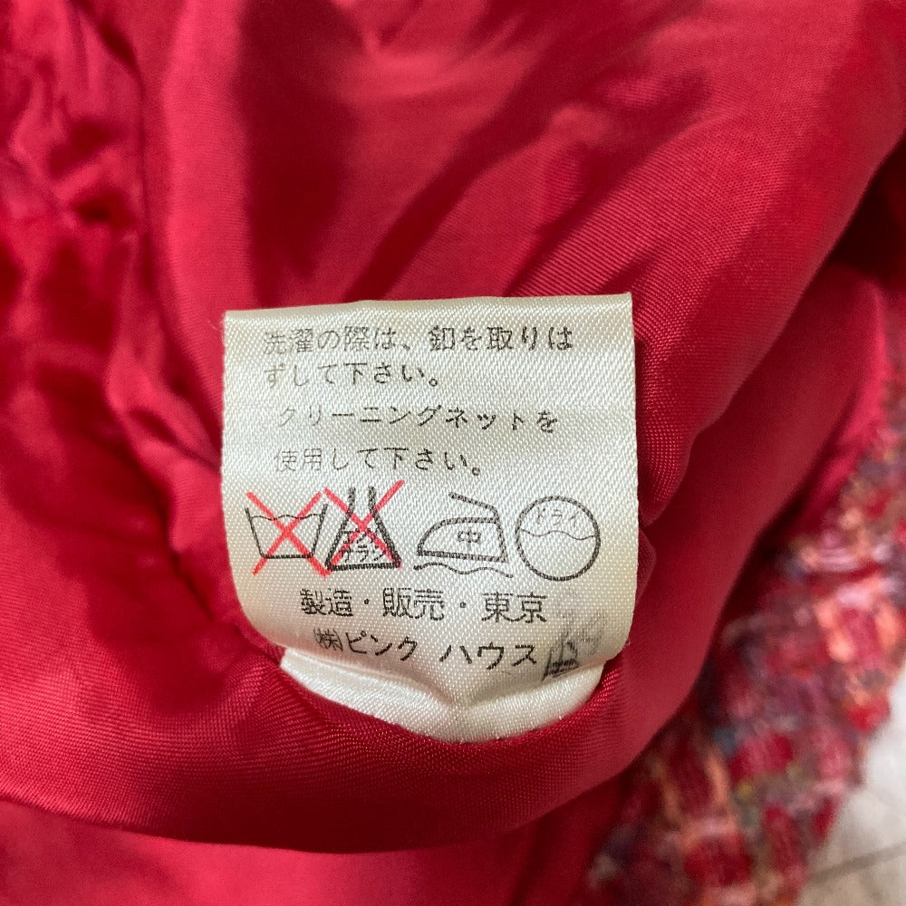 インゲボルグ ツイードノーカラージャケットスカートセット