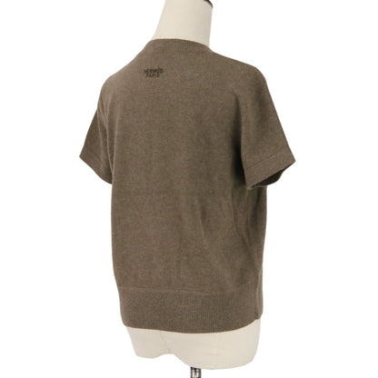 エルメス Les Tambours ウールショートスリーブニットトップス40