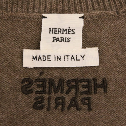 エルメス Les Tambours ウールショートスリーブニットトップス40