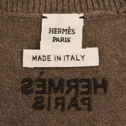 エルメス Les Tambours ウールショートスリーブニットトップス40