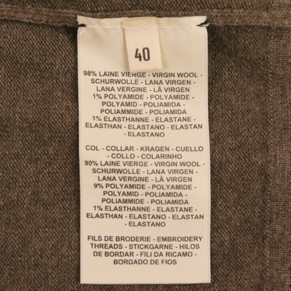 エルメス Les Tambours ウールショートスリーブニットトップス40