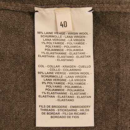 エルメス Les Tambours ウールショートスリーブニットトップス40