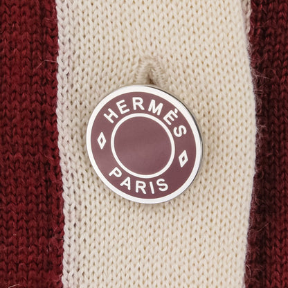 エルメス HARNAIS DE COUR カシミアシルクニットカーディガン40 カーディガン