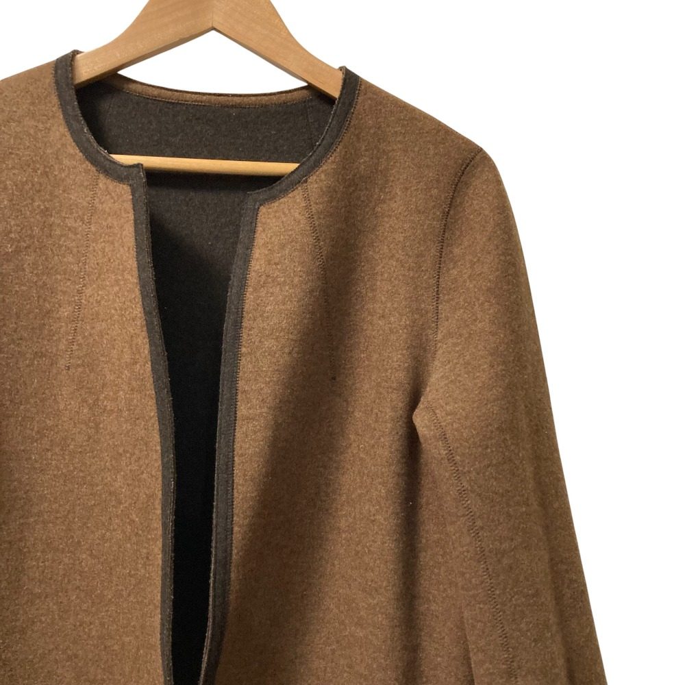 ファクトリエ メルトンリバーシブルコート