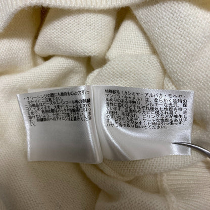 アナイ ビジューアンゴラブレンドニットカットソー