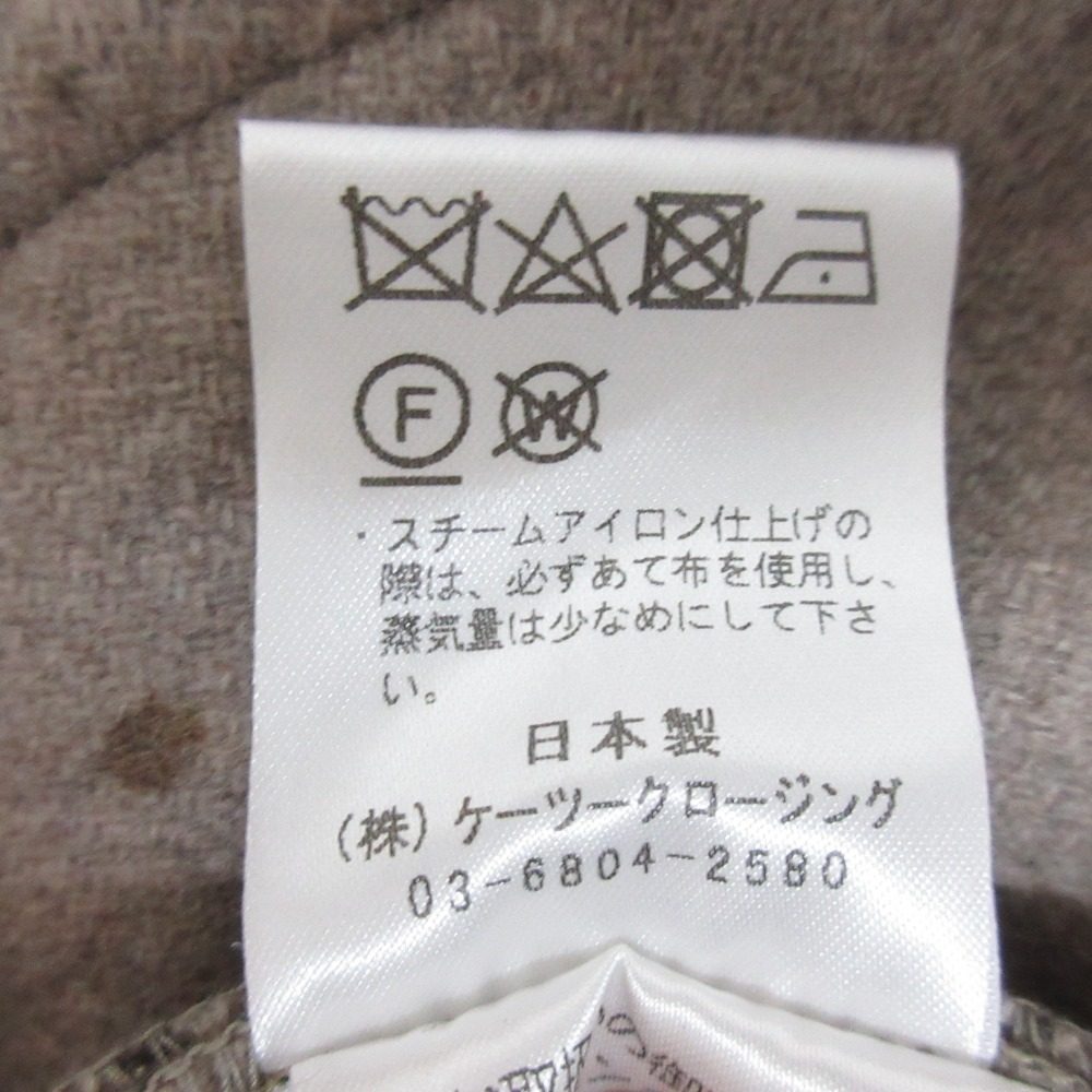 ヨリ チェックロングジレ ジレ