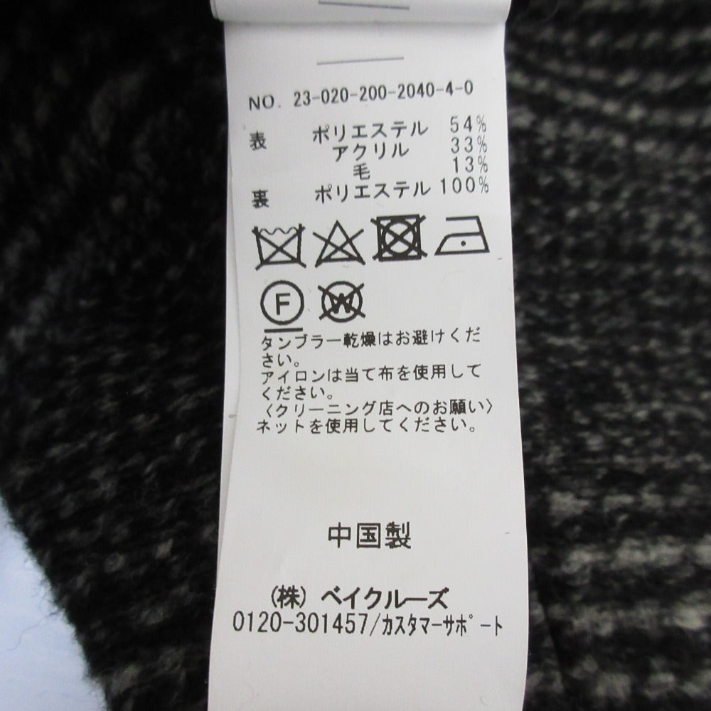 スピックアンドスパン Wスライバーチェックハーフコート