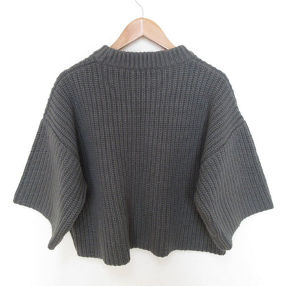 ハイク RIBBED CROP TOP ミドルゲージニットセーター