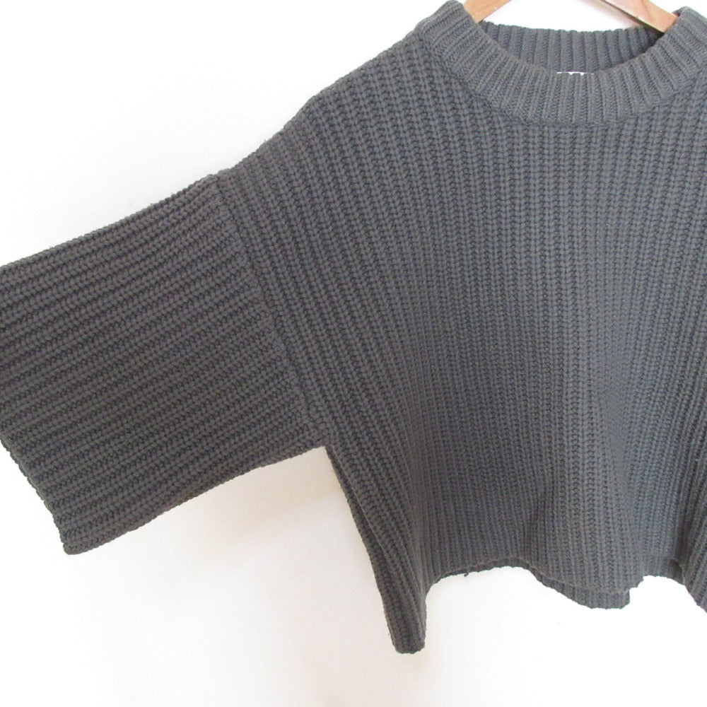 ハイク RIBBED CROP TOP ミドルゲージニットセーター