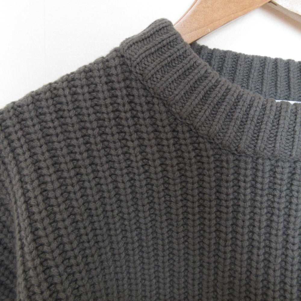 ハイク RIBBED CROP TOP ミドルゲージニットセーター