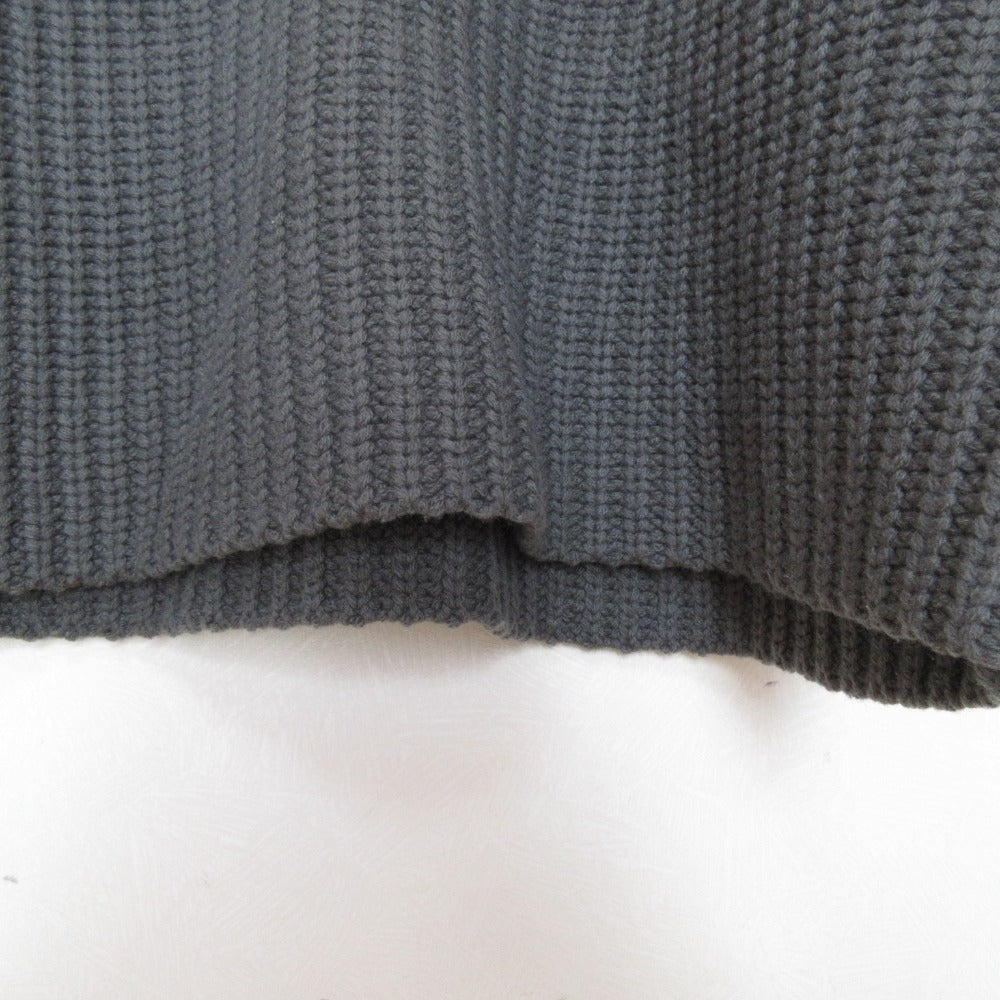 ハイク RIBBED CROP TOP ミドルゲージニットセーター