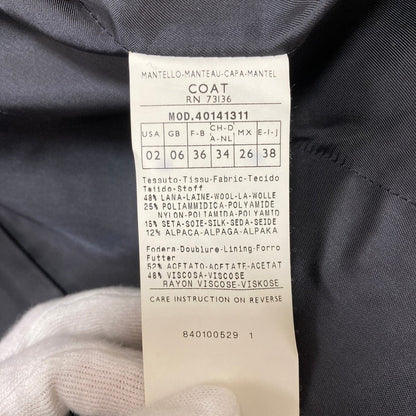 マックスアンドコー シルクアルパカブレンドツイードロングコート