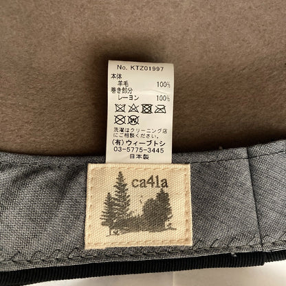 カシラ リボンウールジョッキーキャップ