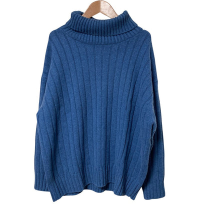 エブール Low Gauge Cashmere タートルネックセーター