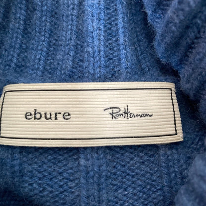 エブール Low Gauge Cashmere タートルネックセーター
