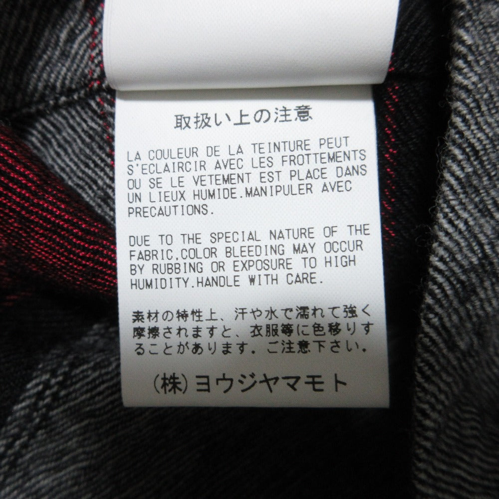 ヨウジヤマモト YF-D21-114 ウールブレンドストライプワンピース