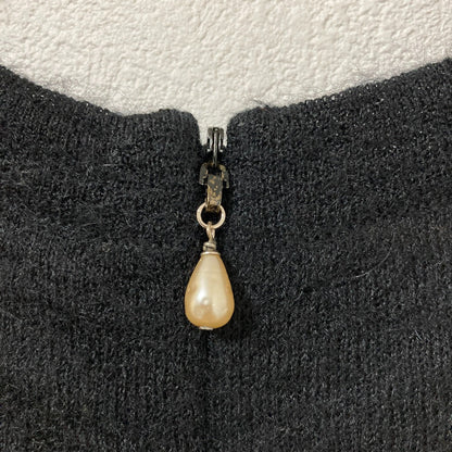 シャネル フェイクパール モヘアカシミヤニットワンピース