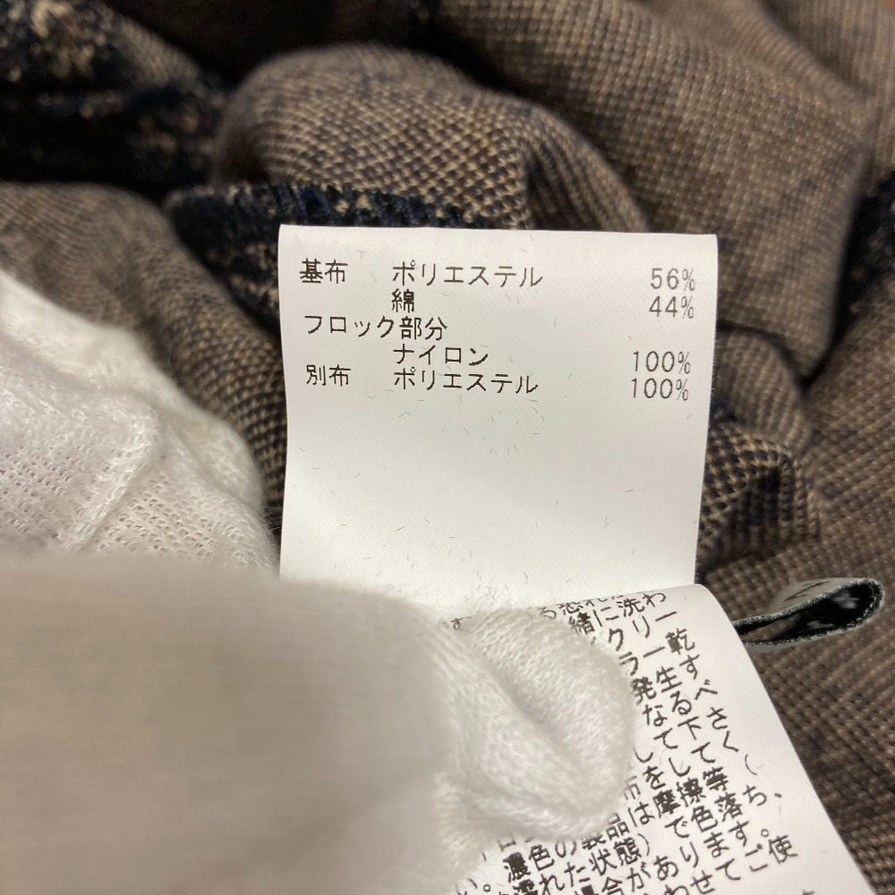 アナイ フロッキーチェックジャージーワンピース