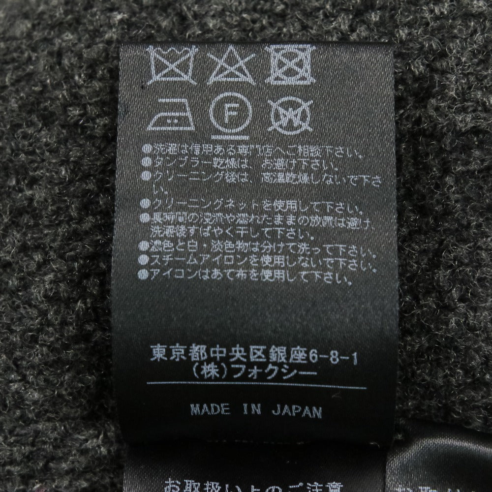 フォクシー ヌートリアファー ウールシルクカシミヤ ニットロングコート