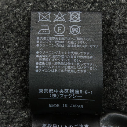フォクシー ヌートリアファー ウールシルクカシミヤ ニットロングコート