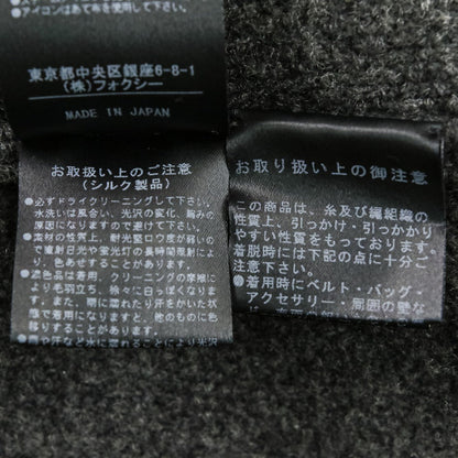 フォクシー ヌートリアファー ウールシルクカシミヤ ニットロングコート