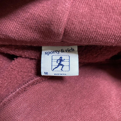 スポーティーアンドリッチ SERIF LOGO コットンパーカー