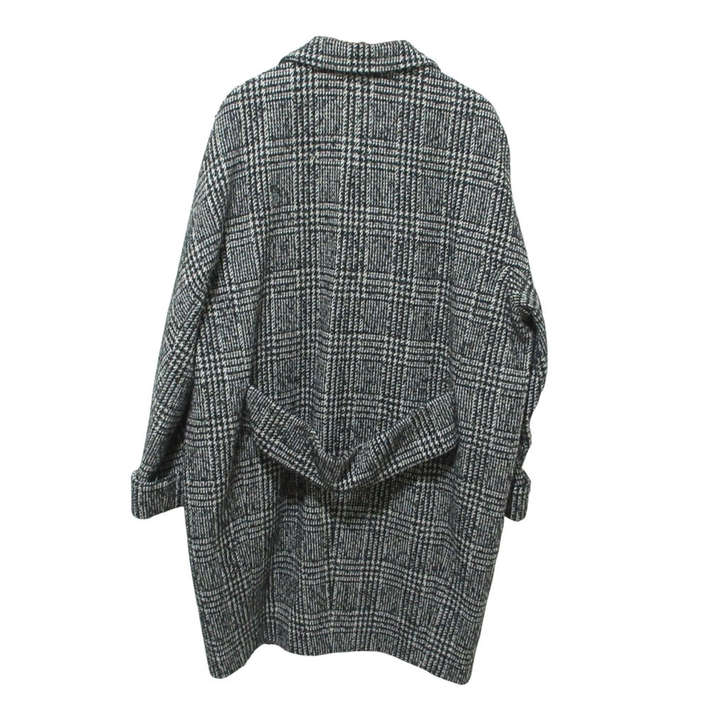 クチュールドアダム グレンチェック ウールコート