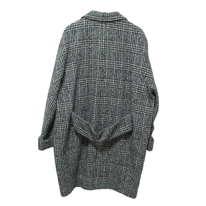 クチュールドアダム グレンチェック ウールコート