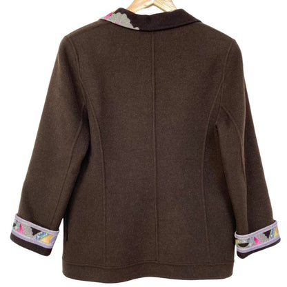 レオナールファッション ウールカシミヤブレンドジャケット