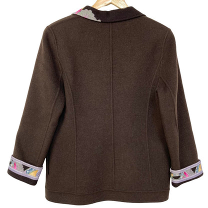 レオナールファッション ウールカシミヤブレンドジャケット