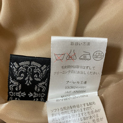 ラベイユ フォックスファー ピュアカシミヤコート
