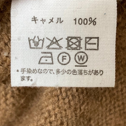 ファクトリー キャメルタートルネックニットセーター