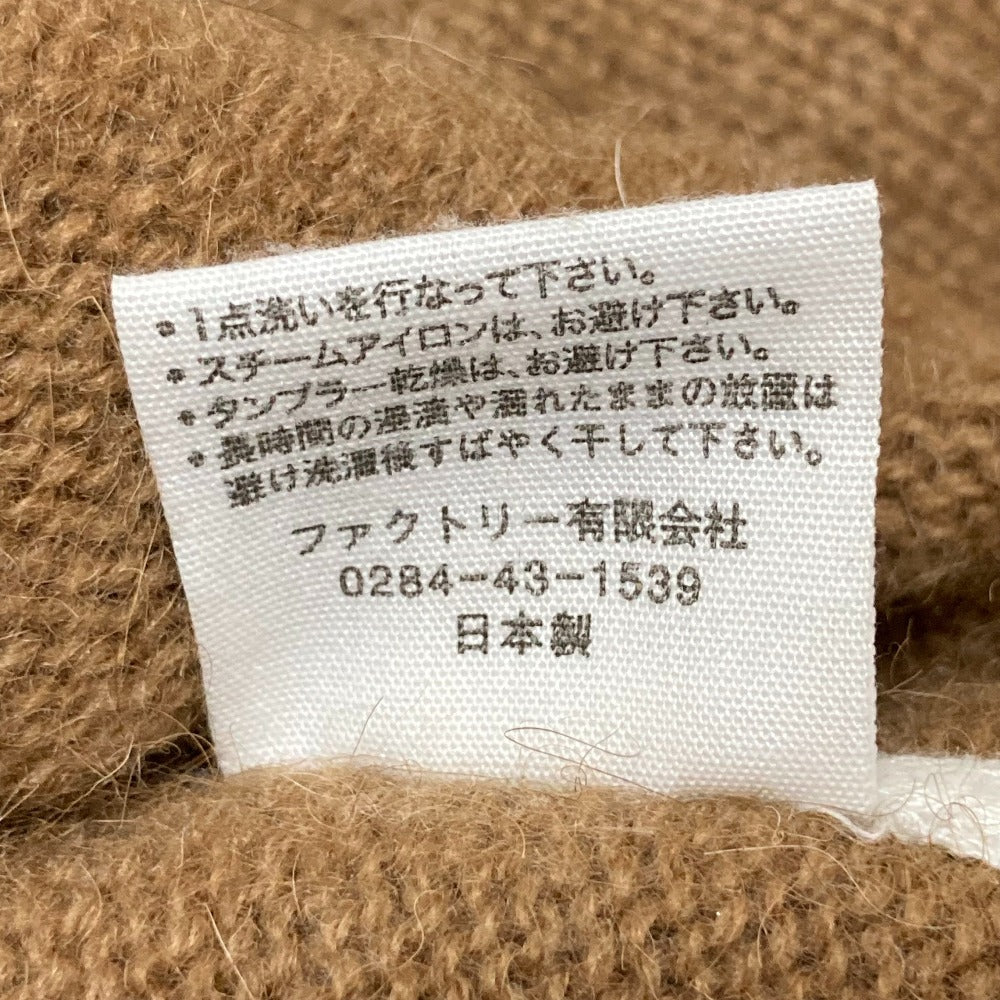 ファクトリー キャメルタートルネックニットセーター
