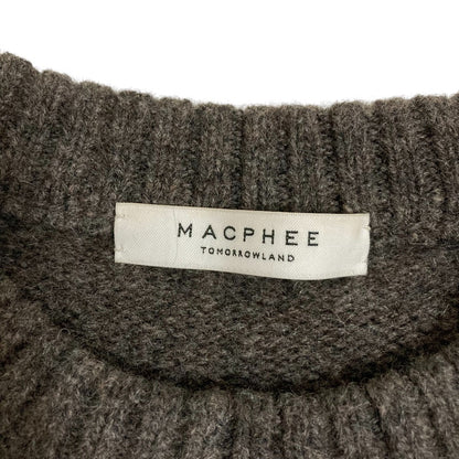 マカフィー ラムカシミヤクルーネックプルオーバーニット