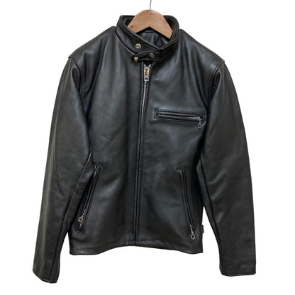 ショット 641レザーシングルライダースジャケットライナー付き