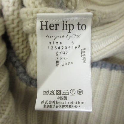 ハーリップトゥ Heart Fair Isle Knit ミニワンピース