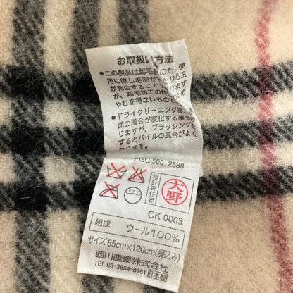 バーバリー ウールマフラー