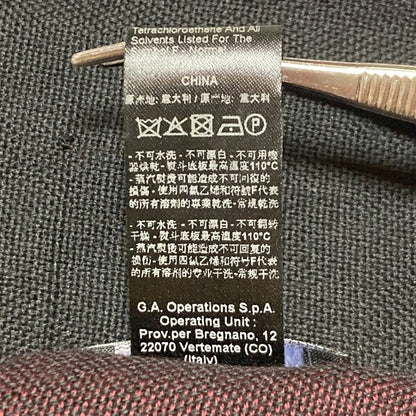 エンポリオアルマーニ ロゴインターシャ フリンジマフラー
