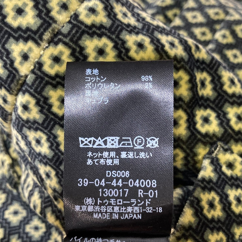 キャバン ジオメトリックベルベットワイドパンツ