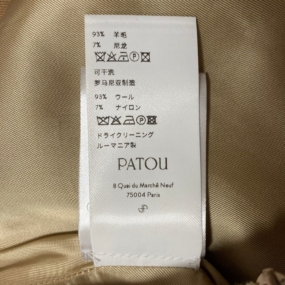 パトゥ ウールAラインミニスカート